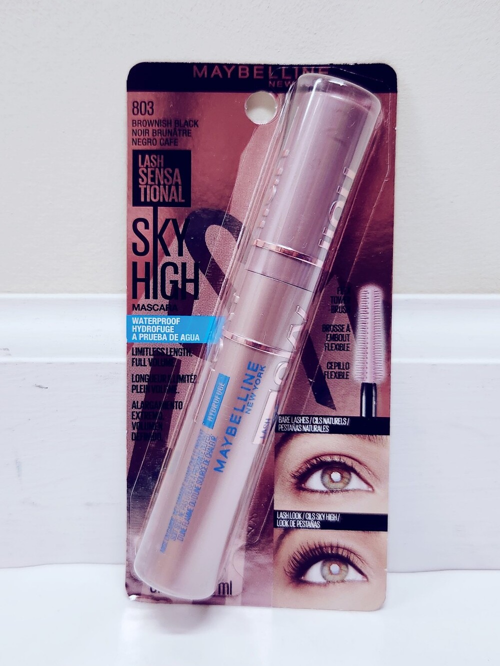 🐢2/$15 Maybelline Lash Sensational Sky High Waterproof Mascara Brownish Black
